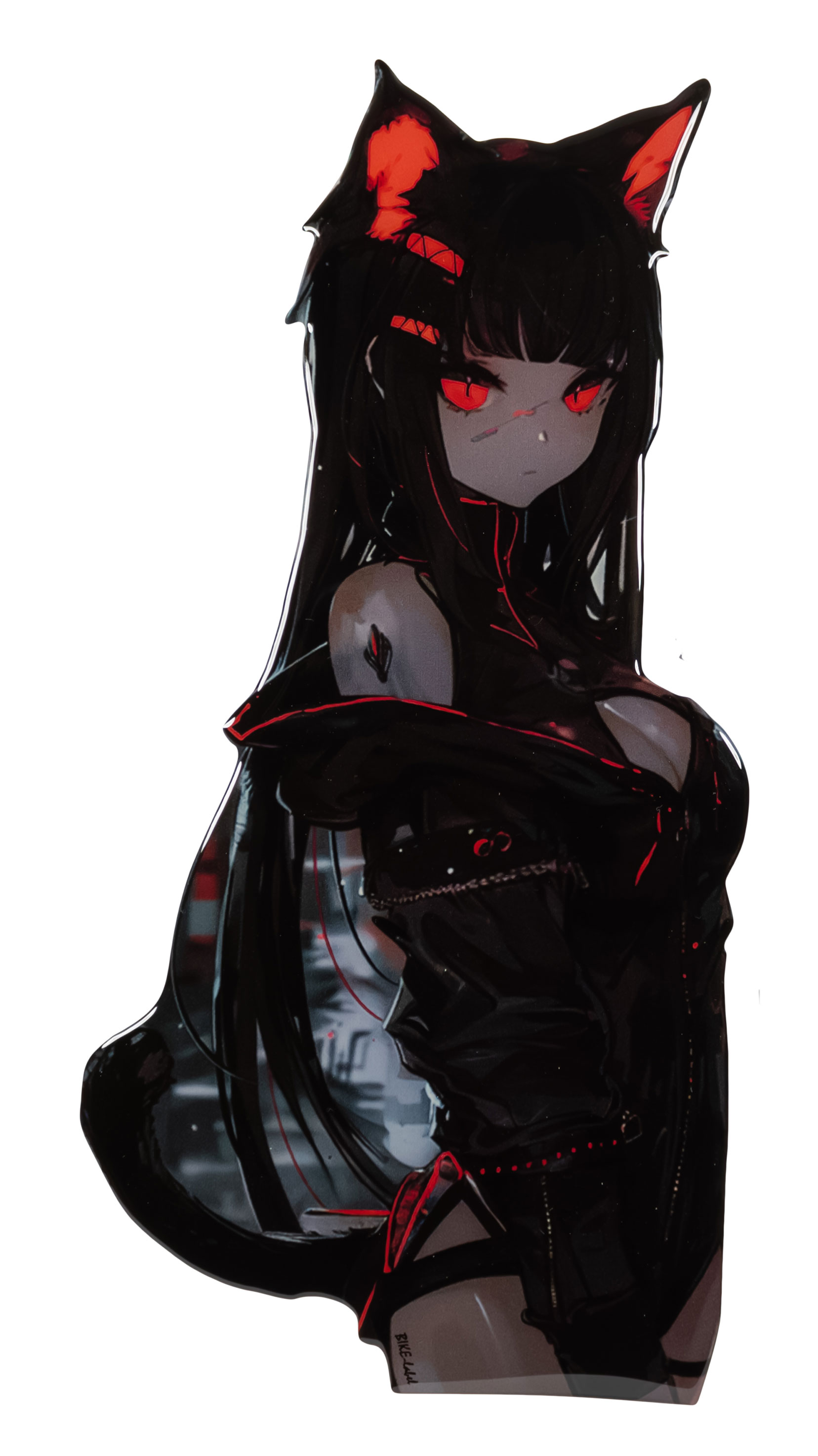 Anime Cat Girl Aufkleber Tankpad Lackschutz Dekor Autoaufkleber Laptop Rot Anime Cat Girl Aufkleber Tankpad Lackschutz Dekor Autoaufkleber Laptop Rot