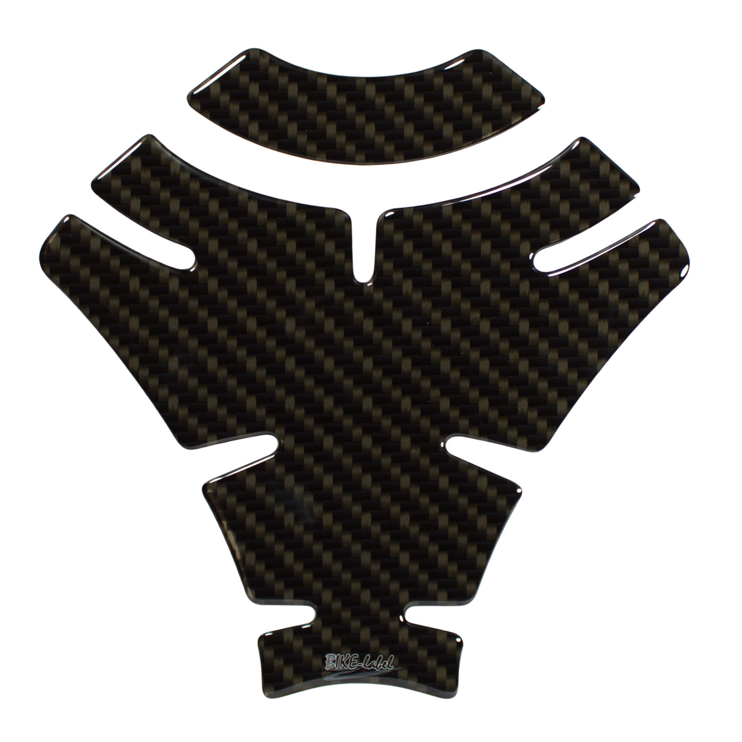 Tankpad 3D Motorrad Aufkleber Carbon Braun Tankschutz Kratzschutz
