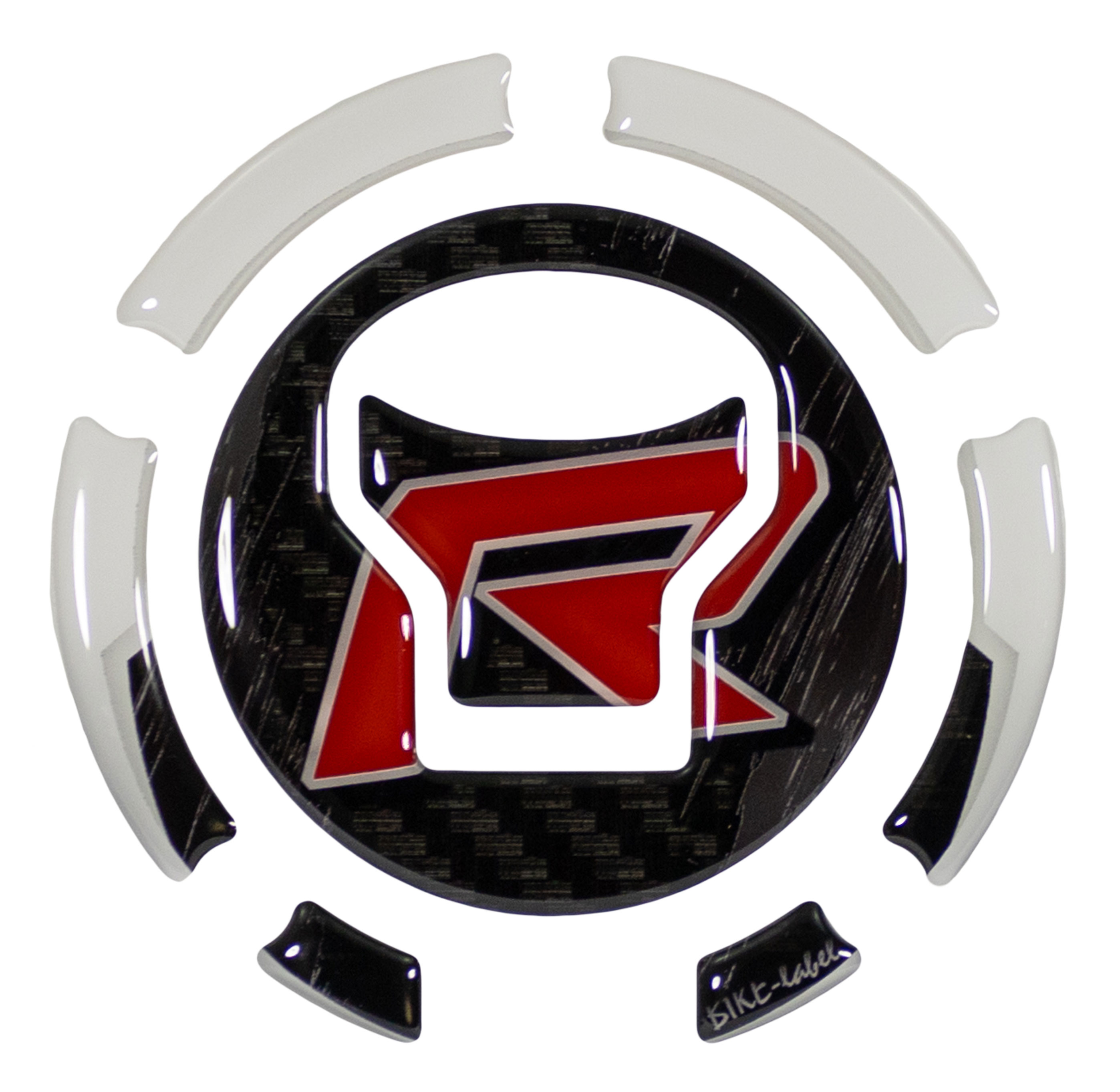Tankpad Decor Aufkleber Tankdeckel Carbon-Look weiss kompatibel für Honda CB125R Tankpad Decor Aufkleber Tankdeckel Carbon-Look weiss kompatibel für Honda CB125R