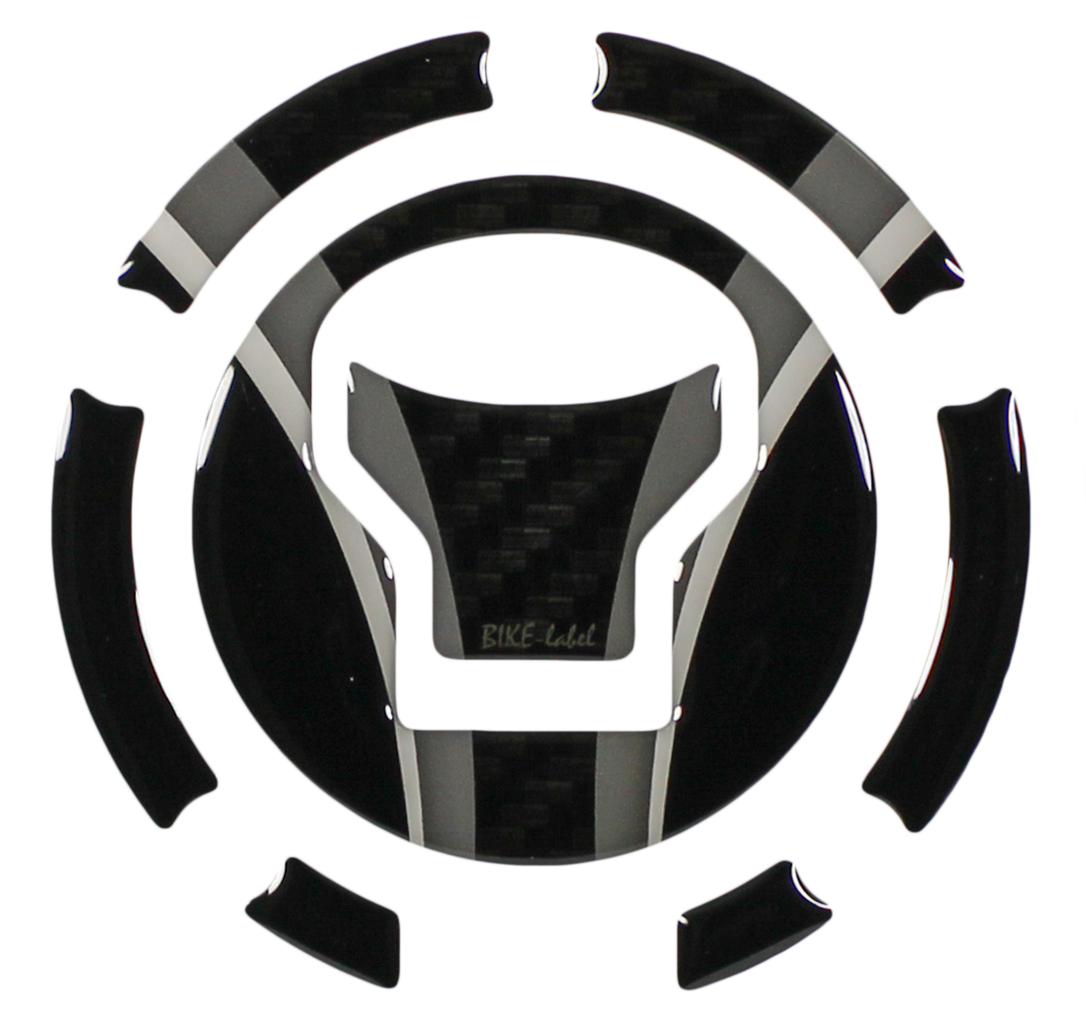 Motorrad Tankdeckel Schutz Sticker kompatibel mit Honda CB750 Hornet Carbon Grau Motorrad Tankdeckel Schutz Sticker kompatibel mit Honda CB750 Hornet Carbon Grau