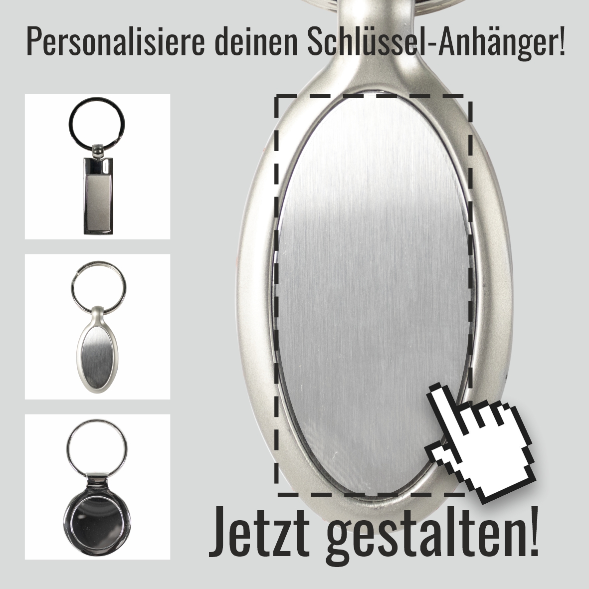 Individueller Schlüsselanhänger mit eigenem Motiv – Gestalten online 