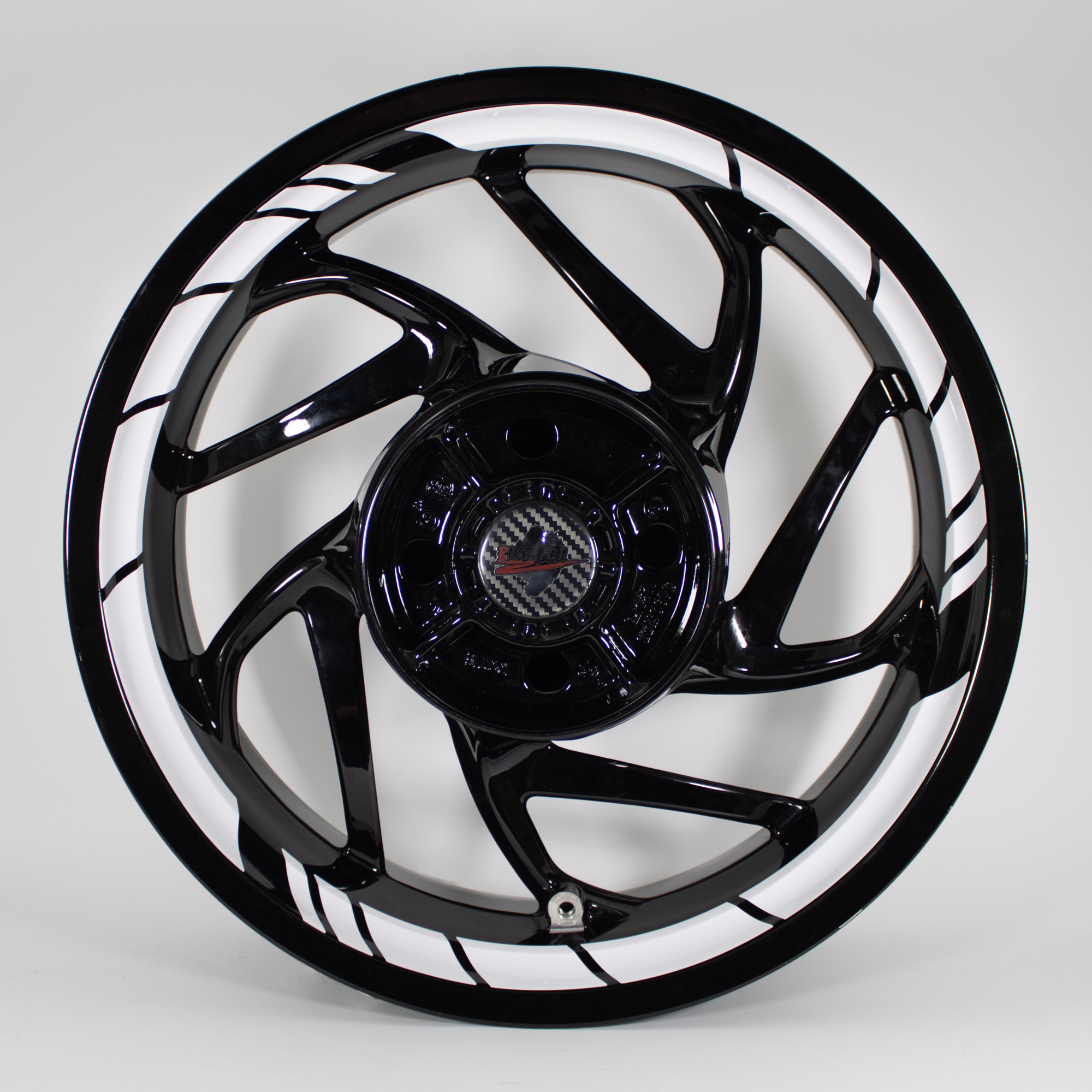 Felgenbett Aufkleber GP Style Weiß 16er Set Rim Stripes Motorrad Auto