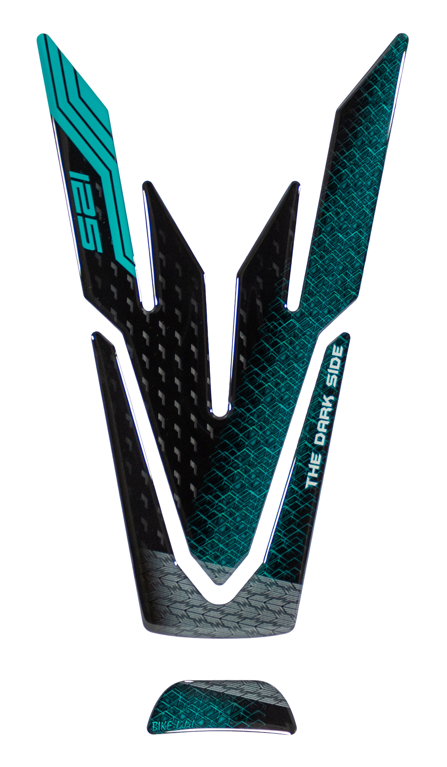 Tankpad Lackschutz Aufkleber kompatibel mit Yamaha MT-125 Midnight Cyan MY 2024 Tankpad Lackschutz Aufkleber kompatibel mit Yamaha MT-125 Midnight Cyan MY 2024