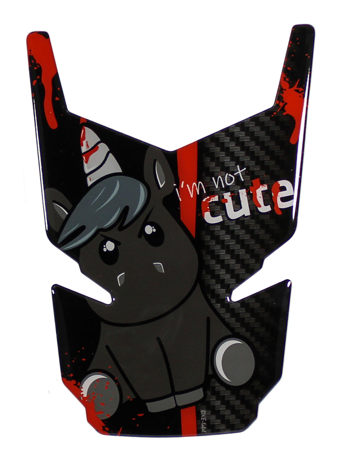 Tankpad Gel Lackschutzaufkleber für Motorrad böses Einhorn evil blood Tankpad Gel Lackschutzaufkleber für Motorrad böses Einhorn evil blood