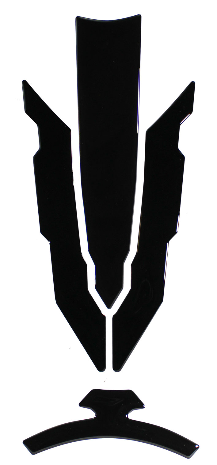 Tankpad Motorrad Lackschutz Aufkleber uni schwarz - kompatibel für Kawasaki Z650 Tankpad Motorrad Lackschutz Aufkleber uni schwarz - kompatibel für Kawasaki Z650