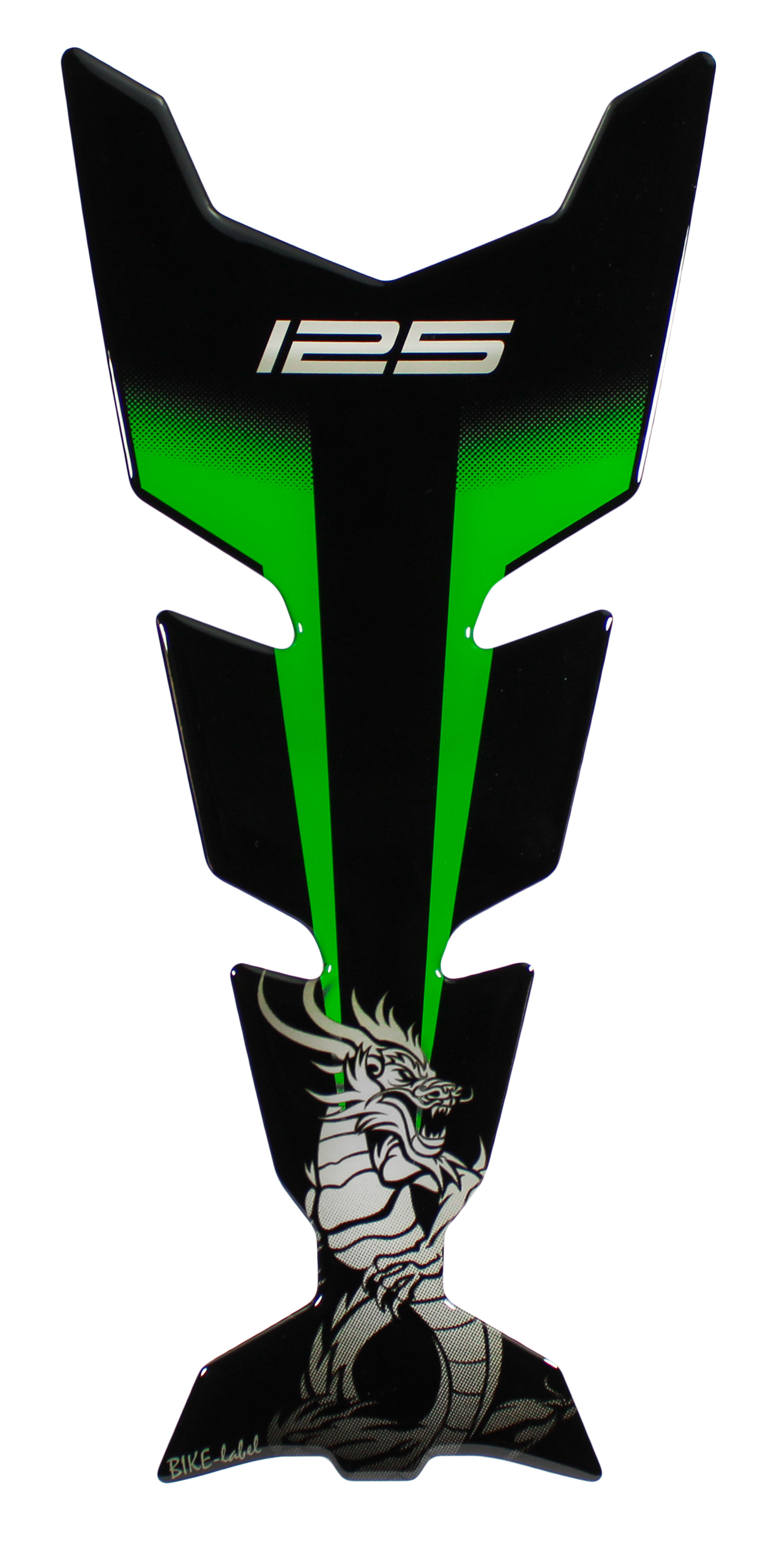 Motorrad Gel Aufkleber Tankpad 3D kompatibel für Kawasaki Z125 Dragon Lackschutz Motorrad Gel Aufkleber Tankpad 3D kompatibel für Kawasaki Z125 Dragon Lackschutz