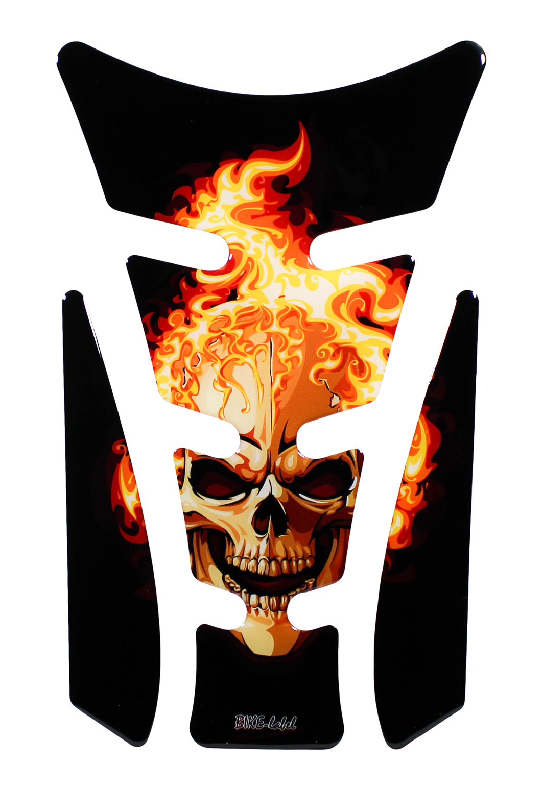 Tankpad 3D Motorrad Aufkleber Skull Ghost Rider Tankschutz Kratzschutz