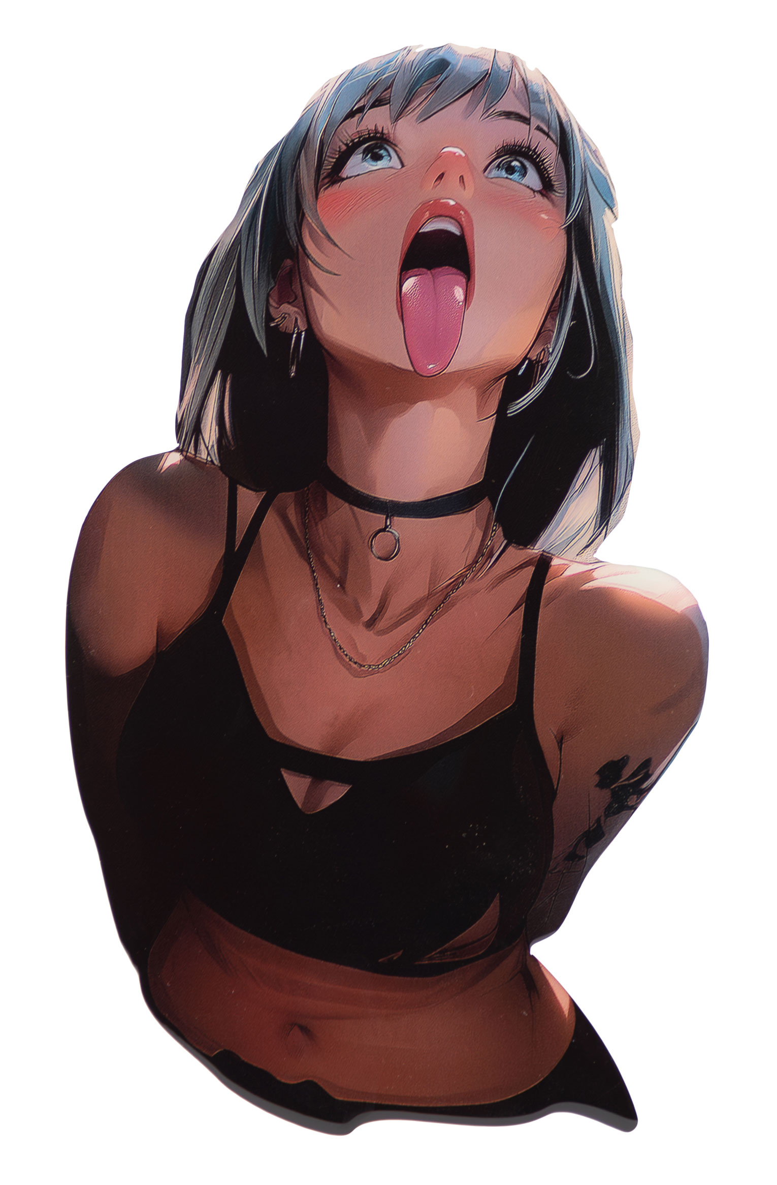 Aufkleber Anime Girl 3D Lackschutz Cyan Ahegao Senpai Fun Spruch Aufkleber Anime Girl 3D Lackschutz Cyan Ahegao Senpai Fun Spruch