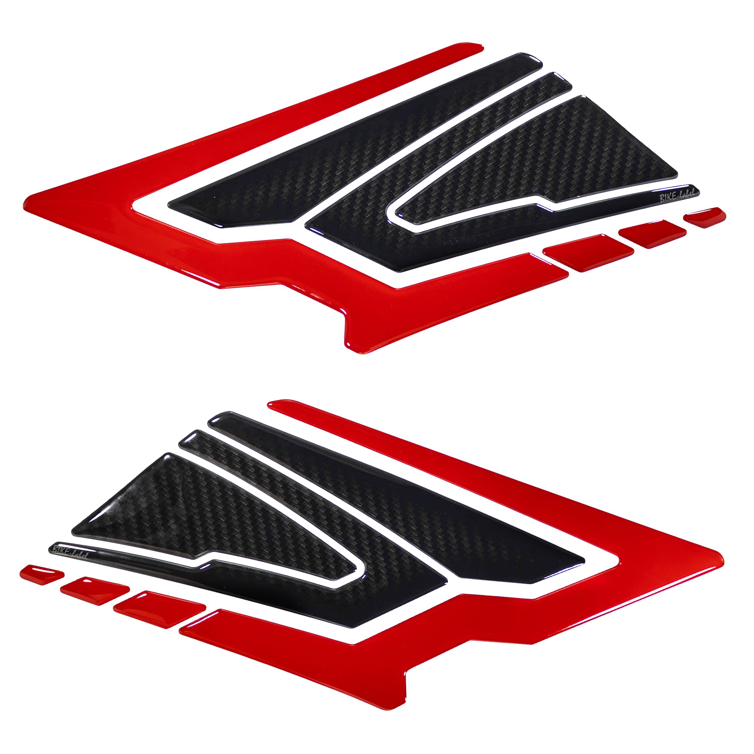 Carbon Optik Schutz Gelaufkleber Tankpad rot kompatibel mit can-am Spyder F3